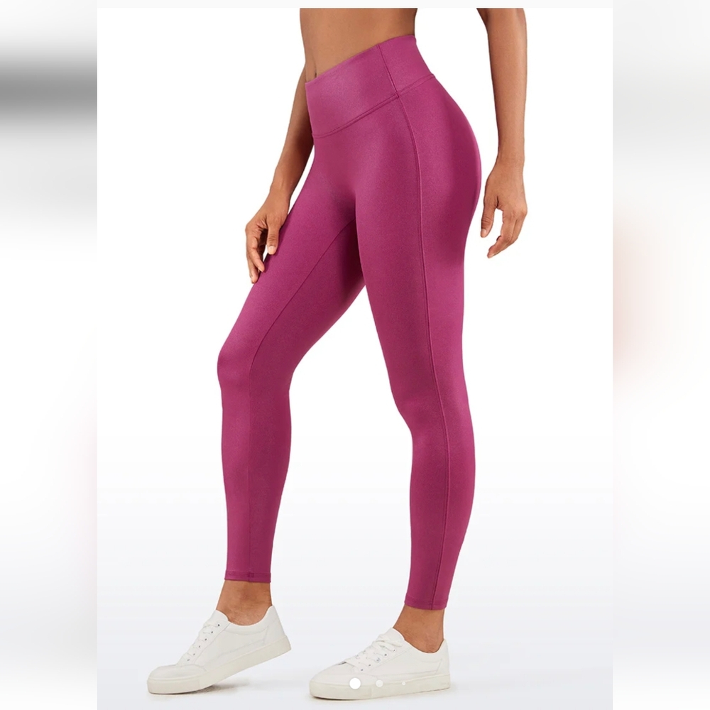 CRZ YOGA Women's High-Waisted Purple Leggings